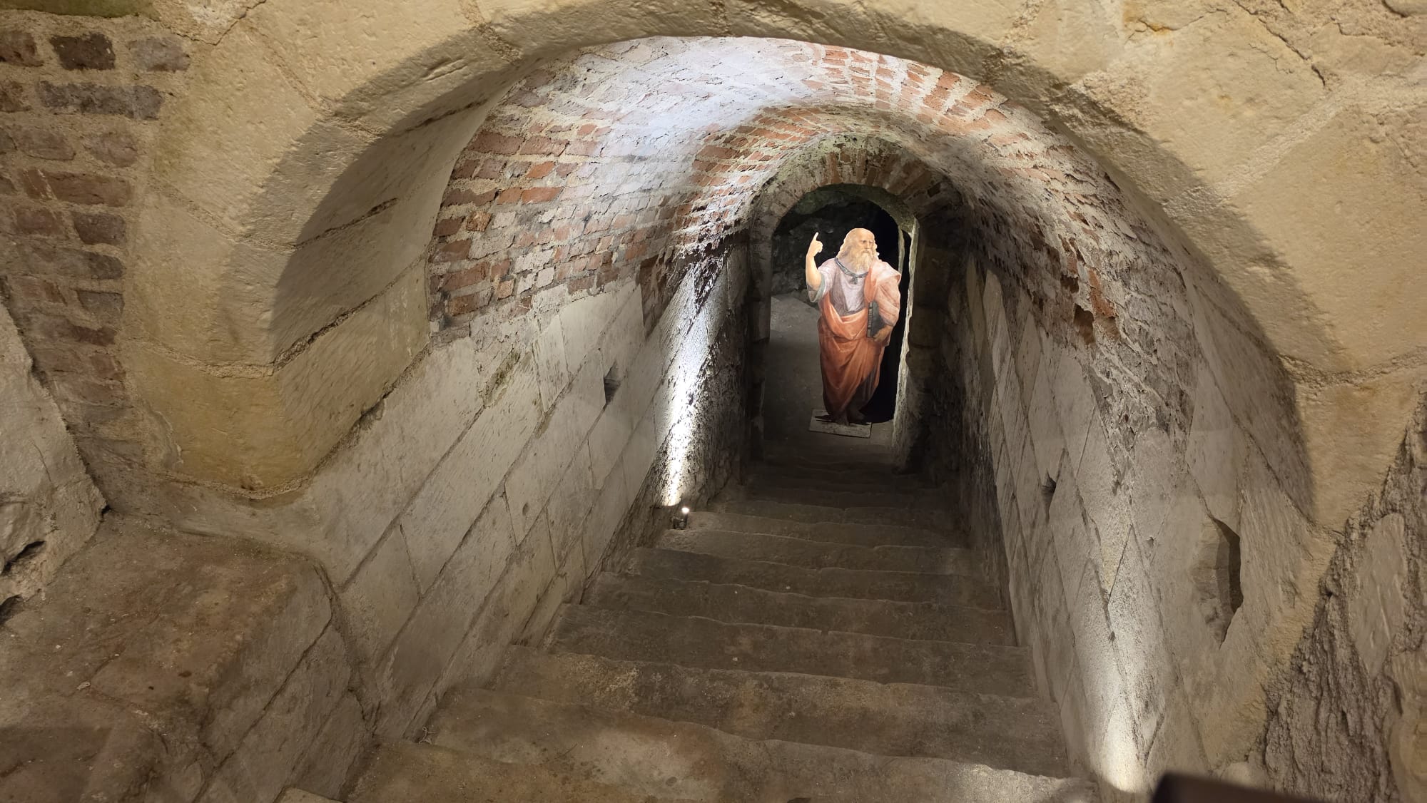Ondergrondse verbinding tussen Château dÁmboise en Clos Lucé.